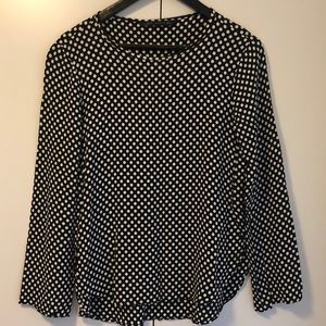 Zara polka dot blouse in size small
